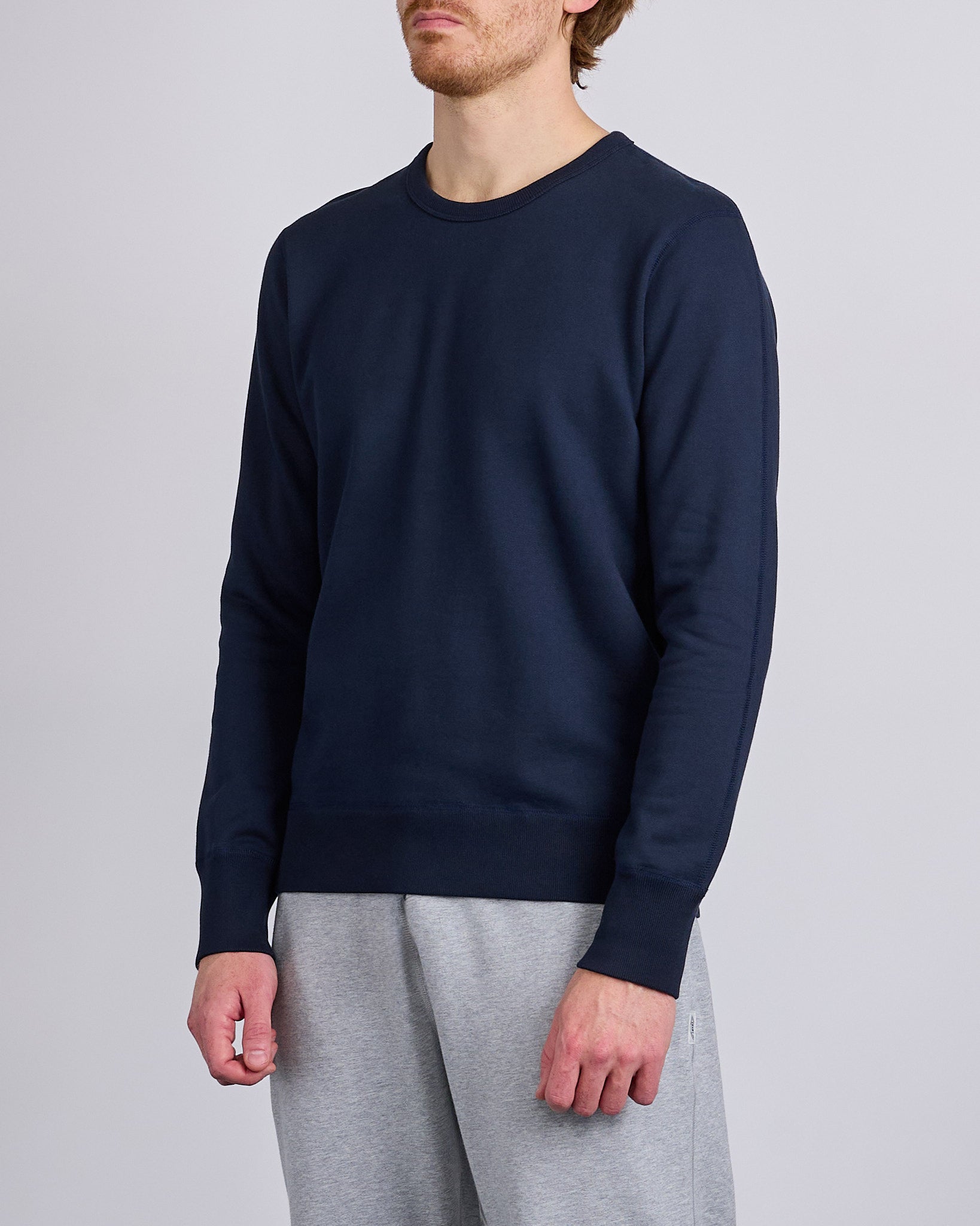 Reigning Champ Core Midweight Terry Slim Crewneck Navy – LESS 17