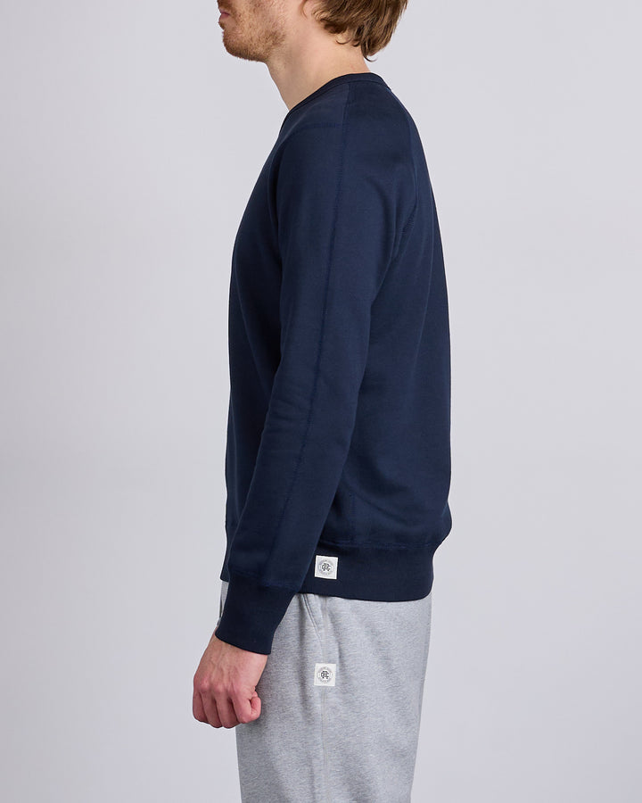 Reigning Champ Core Midweight Terry Slim Crewneck Navy