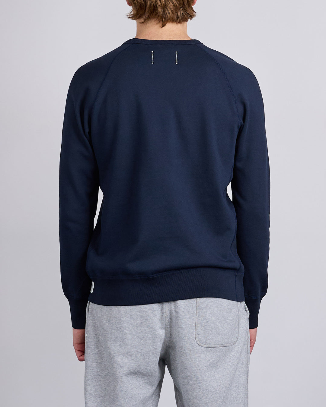 Reigning Champ Core Midweight Terry Slim Crewneck Navy