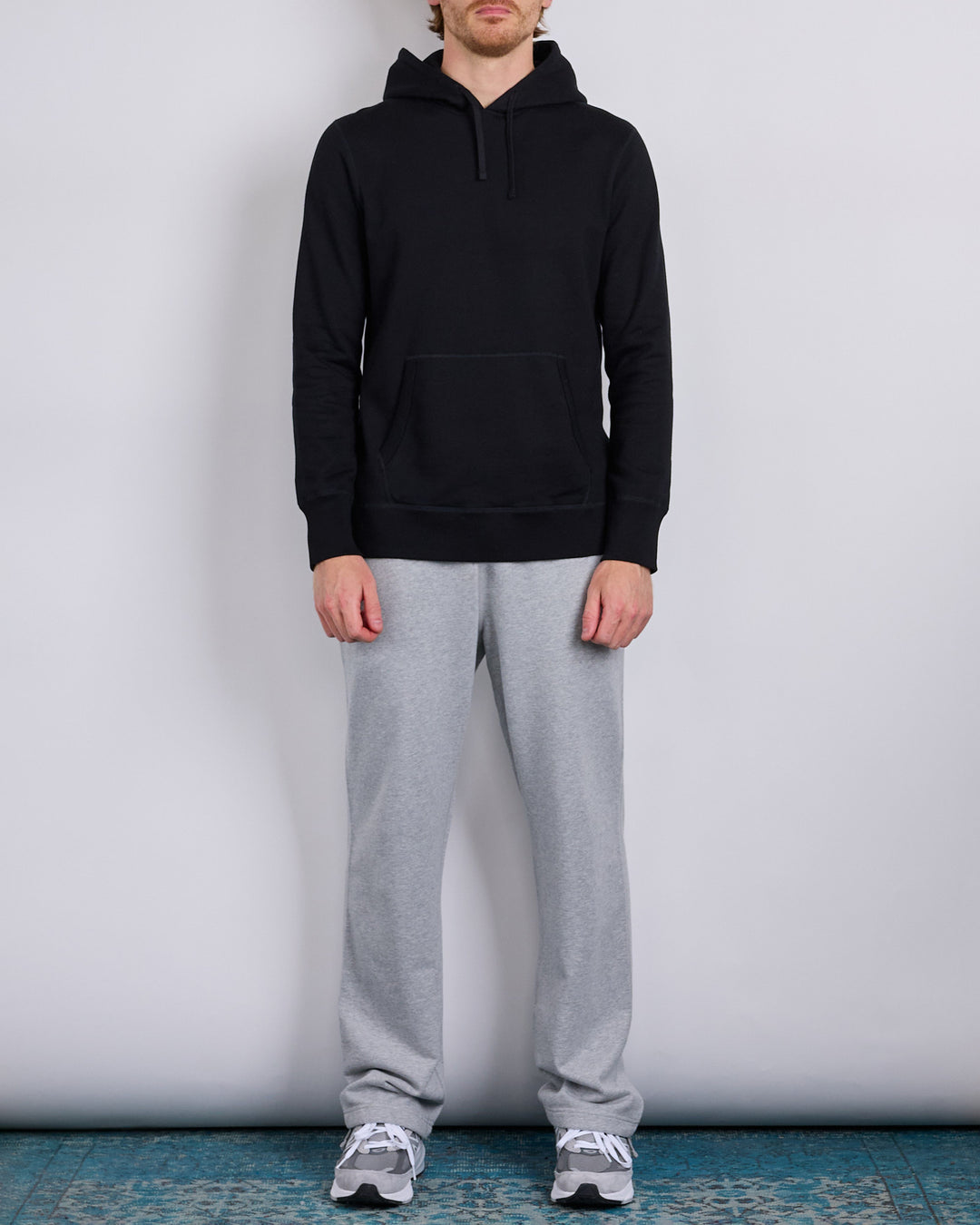 Reigning Champ Core Midweight Terry Slim Hoodie Black
