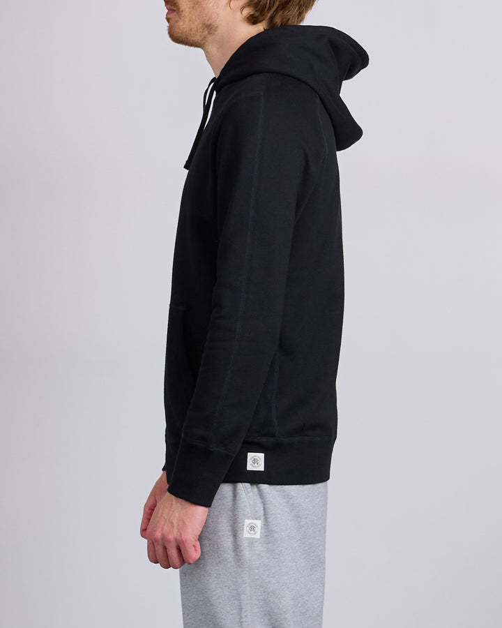 Reigning Champ Core Midweight Terry Slim Hoodie Black