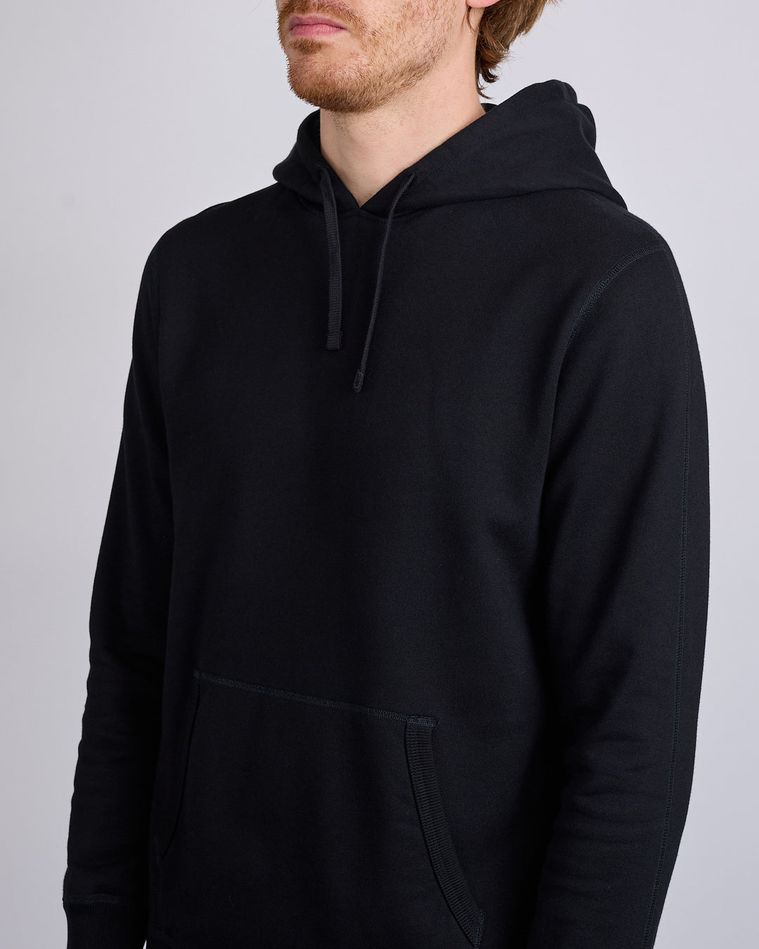 Reigning Champ Core Midweight Terry Slim Hoodie Black