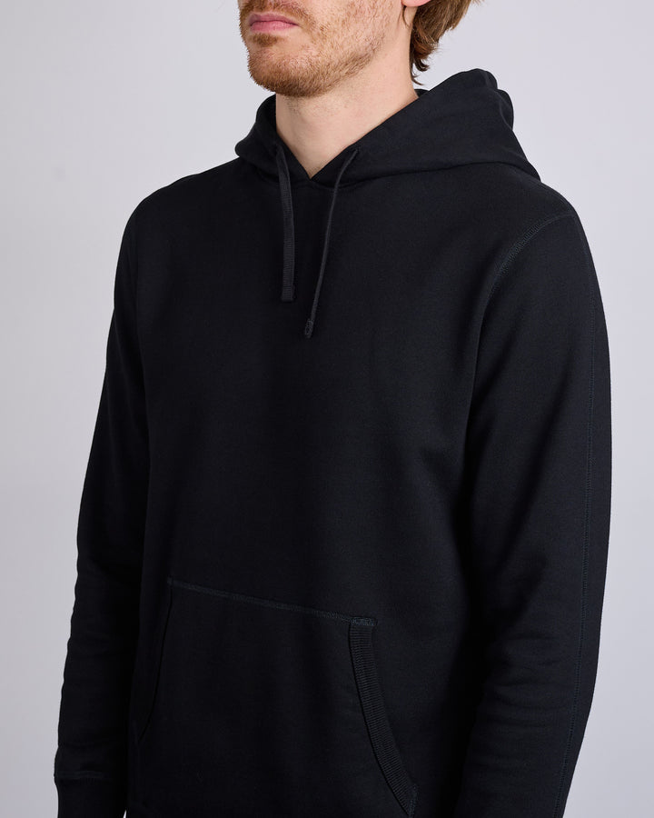Reigning Champ Core Midweight Terry Slim Hoodie Black