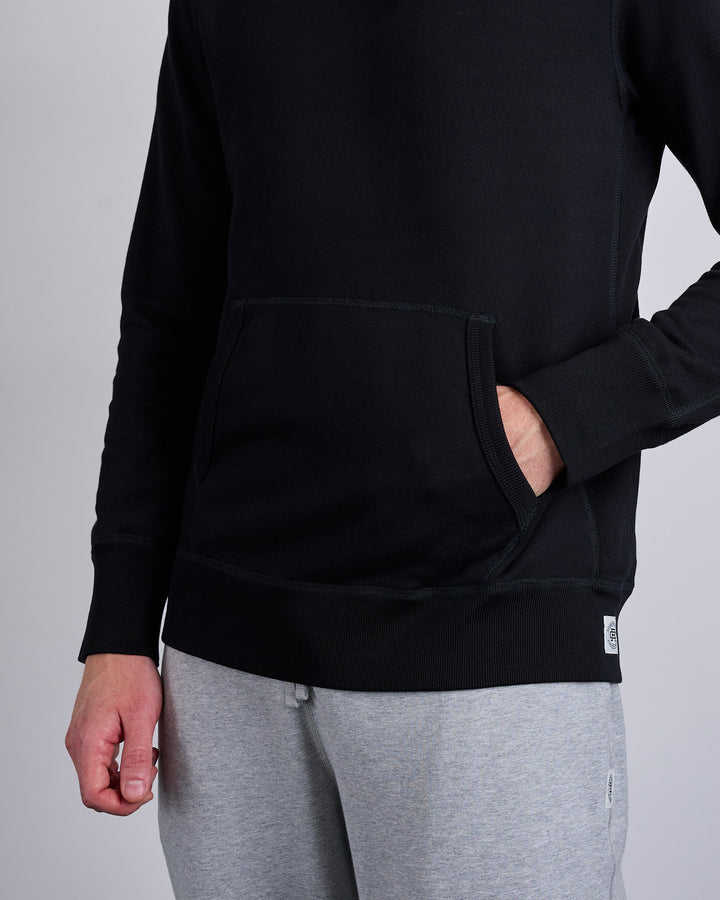 Reigning Champ Core Midweight Terry Slim Hoodie Black