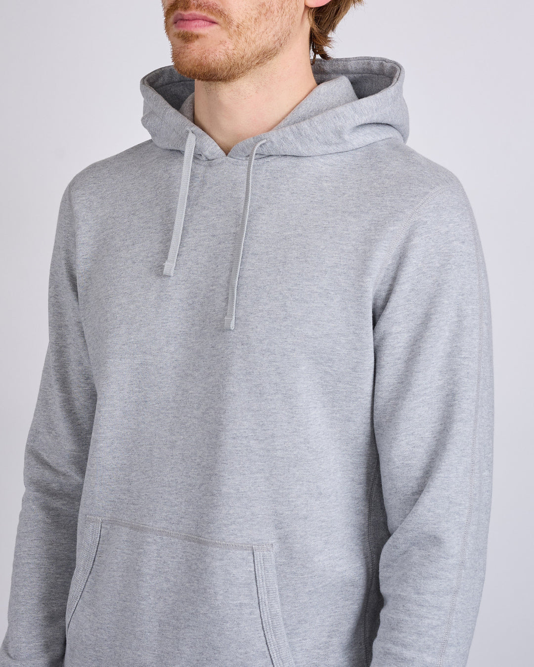 Reigning Champ Core Midweight Terry Slim Hoodie Heather Grey