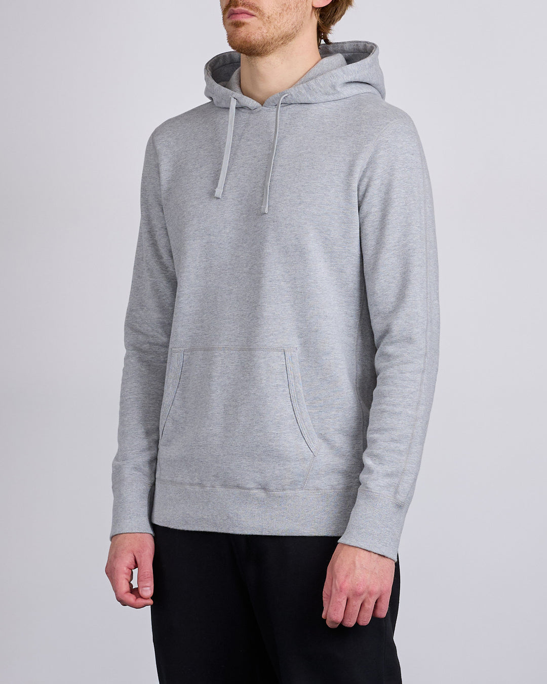 Reigning Champ Core Midweight Terry Slim Hoodie Heather Grey