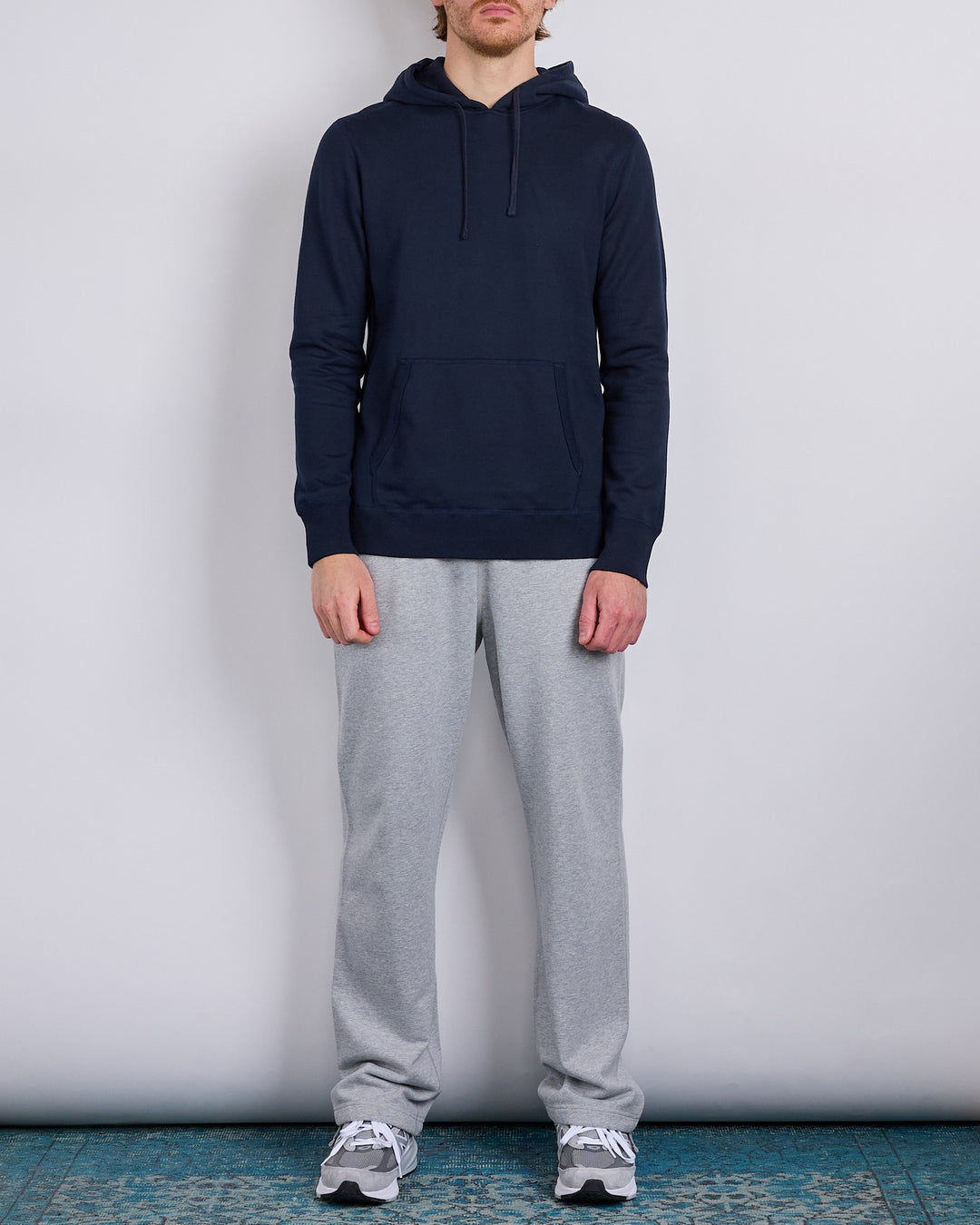 Reigning Champ Core Midweight Terry Slim Hoodie Navy