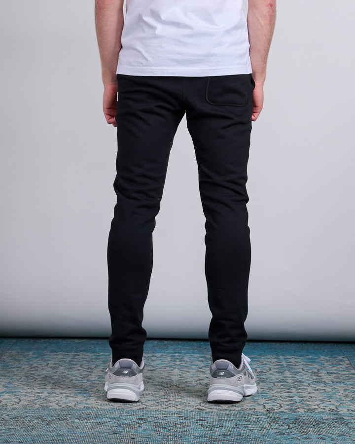 Reigning Champ Core Midweight Terry Slim Sweatpant Black