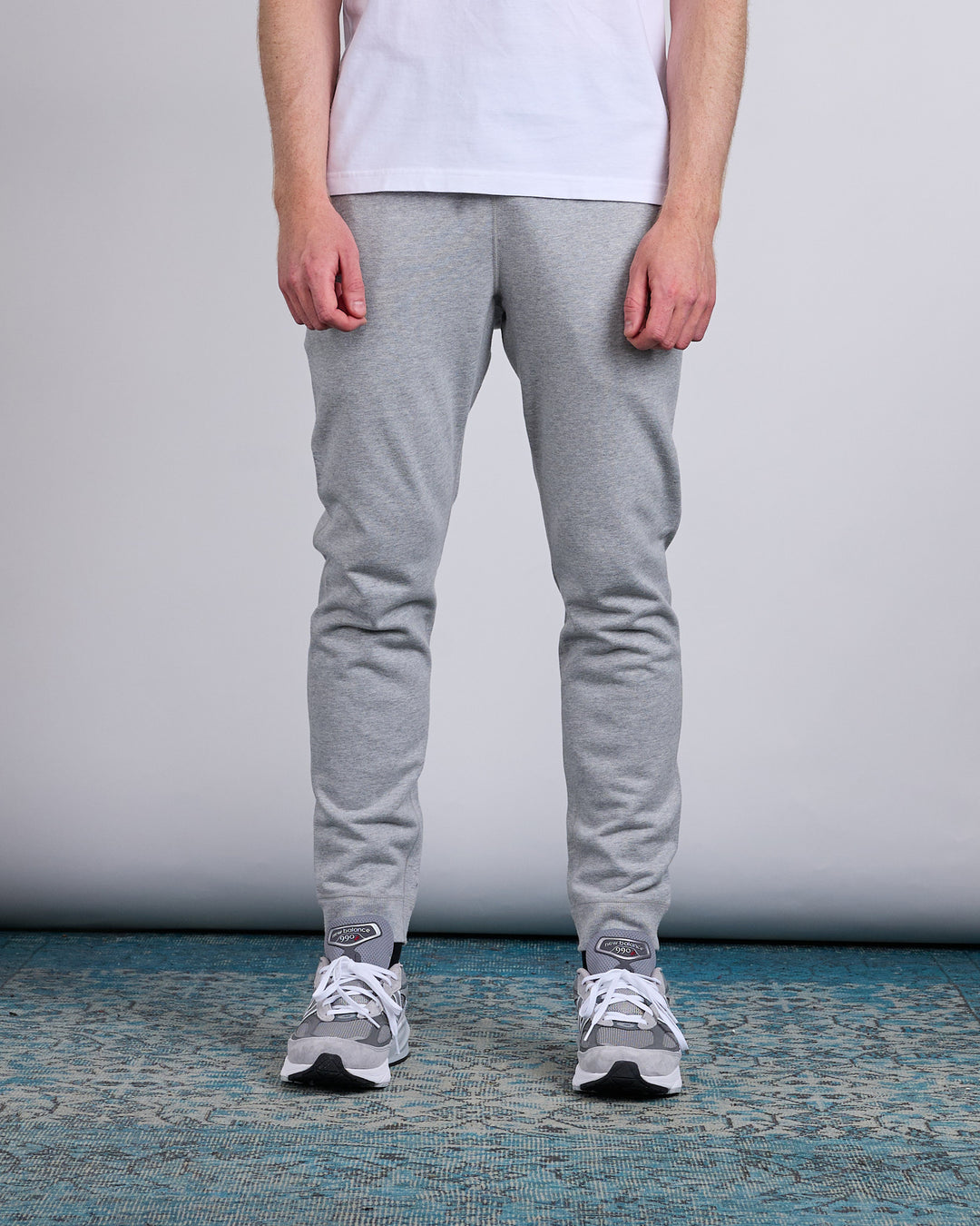 Reigning Champ Core Midweight Terry Slim Sweatpant Heather Grey