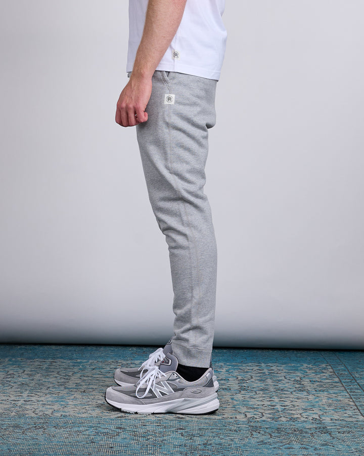 Reigning Champ Core Midweight Terry Slim Sweatpant Heather Grey