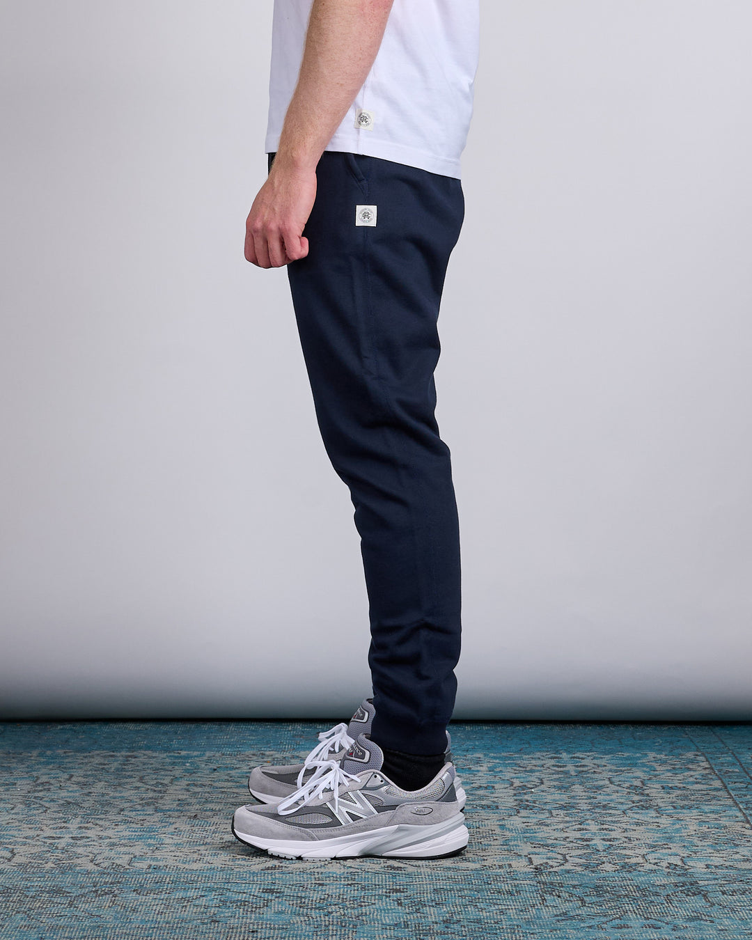 Reigning Champ Core Midweight Terry Slim Sweatpant Navy