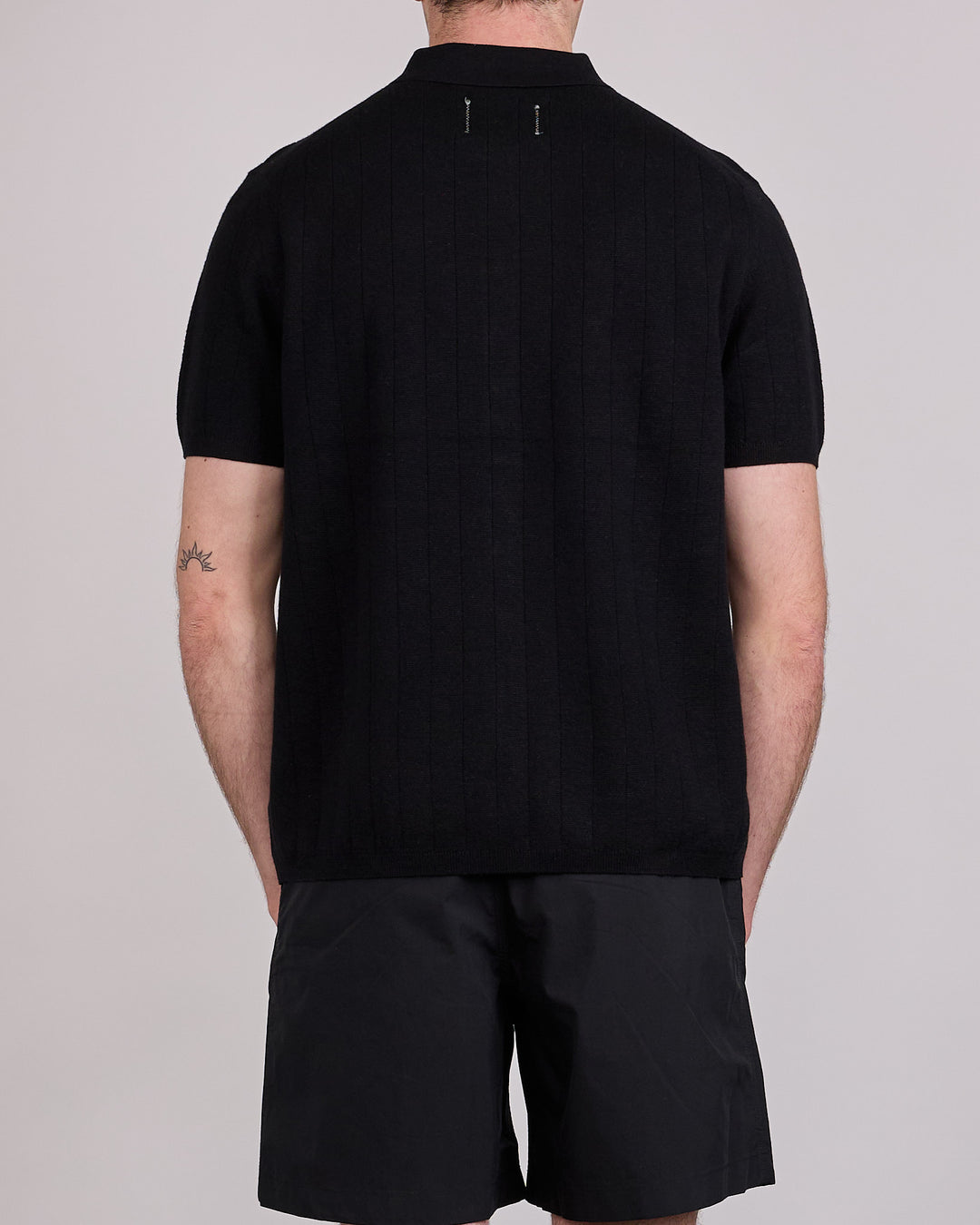 Reigning Champ Cotton-Linen Piazza Button Shirt Black