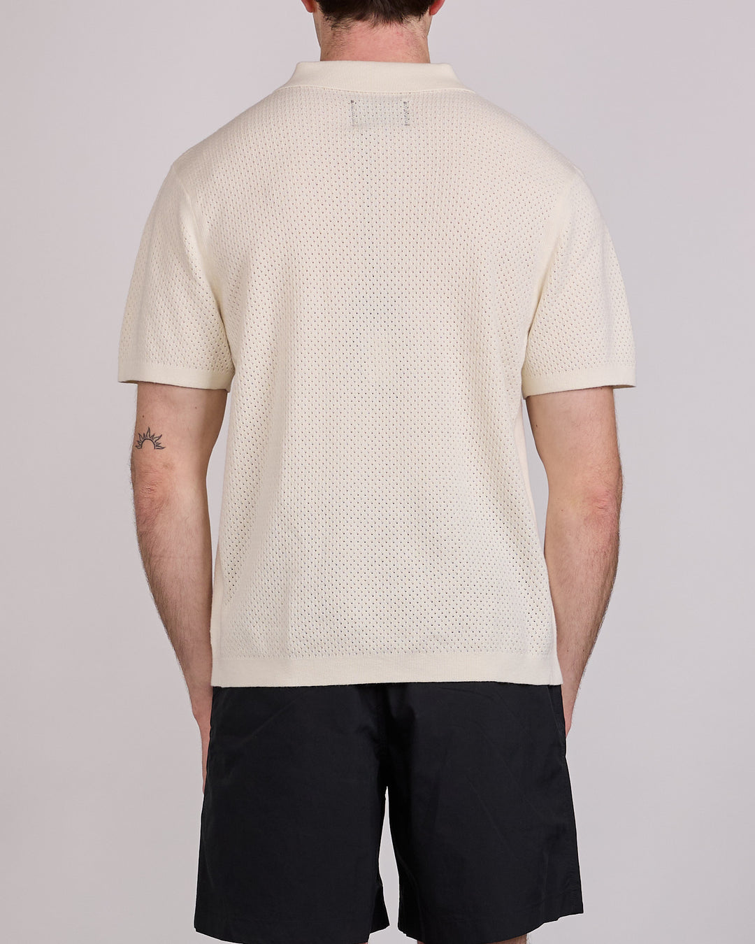 Reigning Champ Cotton-Linen Victor Polo Shirt Ivory