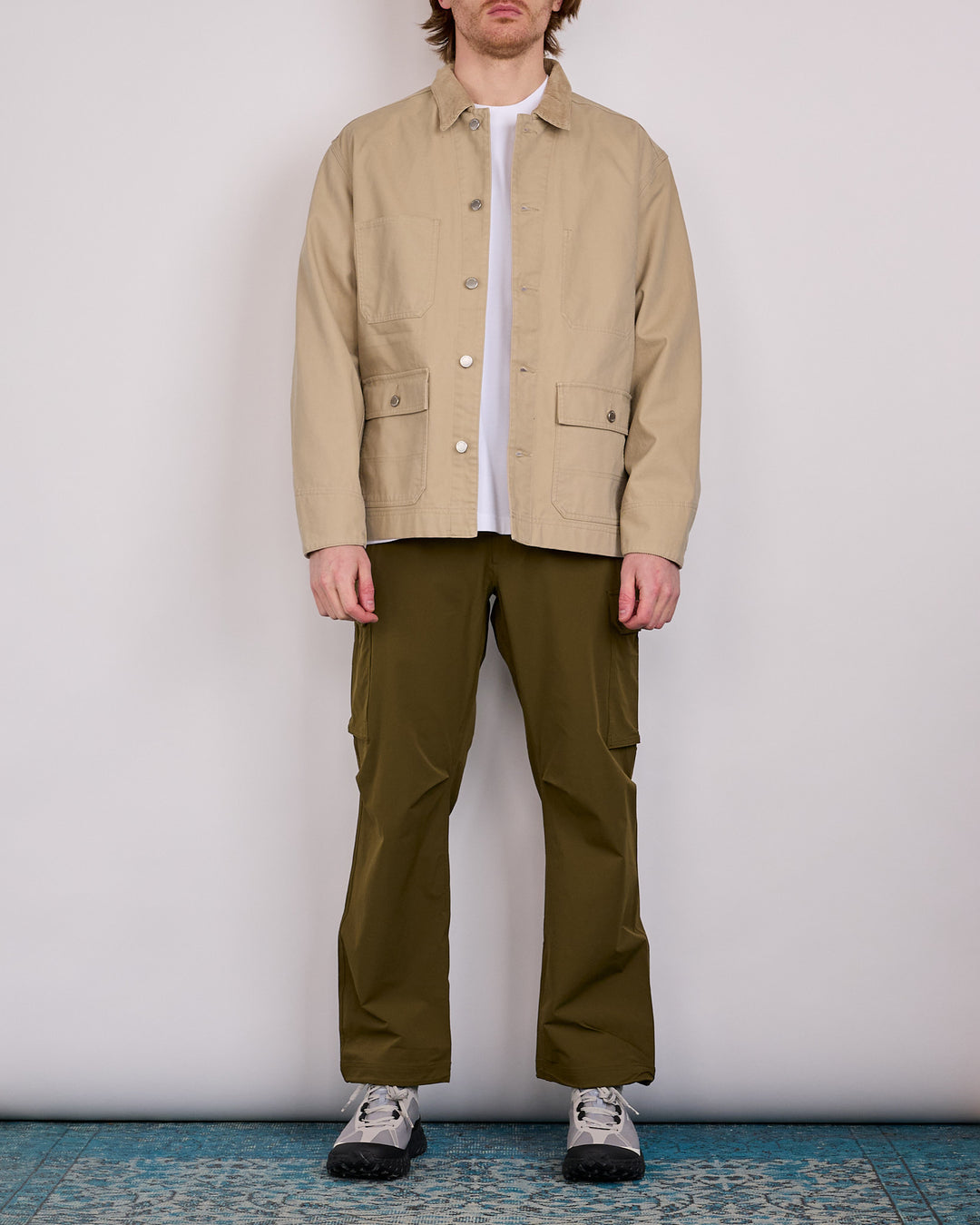 Reigning Champ Cotton Canvas Chore Jacket Sand