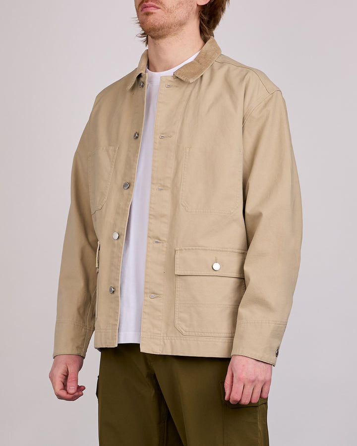 Reigning Champ Cotton Canvas Chore Jacket Sand