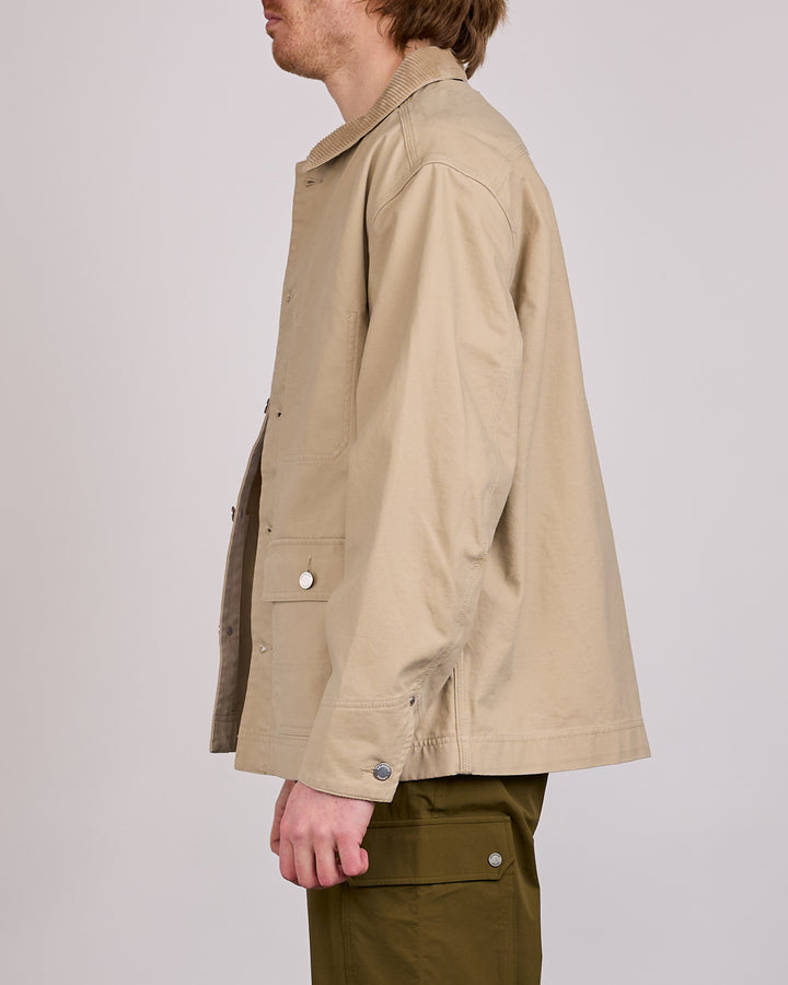 Reigning Champ Cotton Canvas Chore Jacket Sand