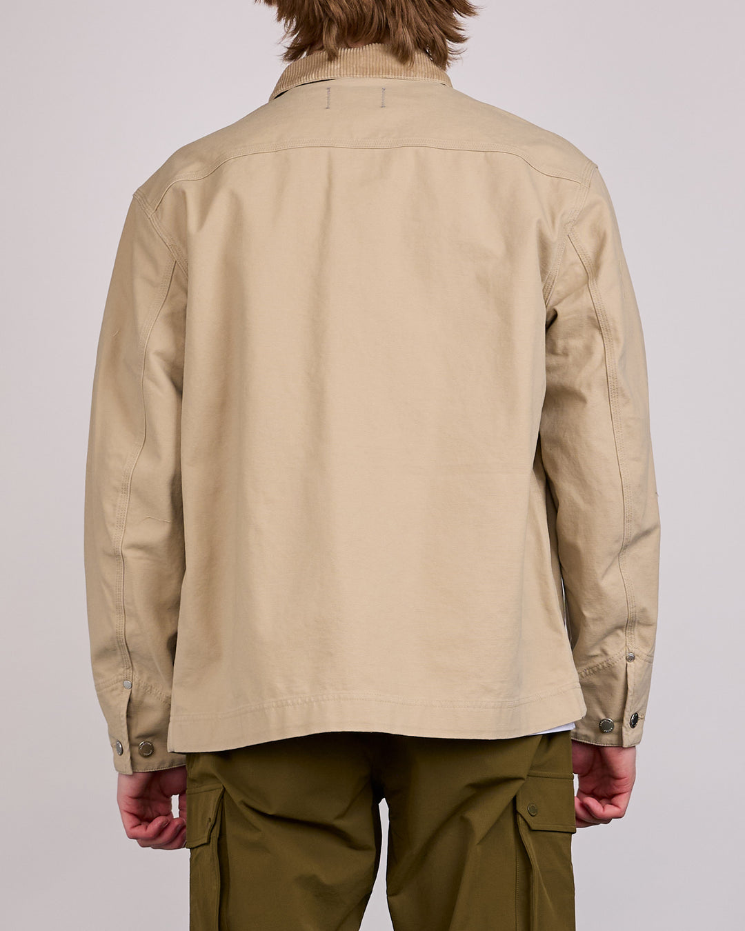 Reigning Champ Cotton Canvas Chore Jacket Sand