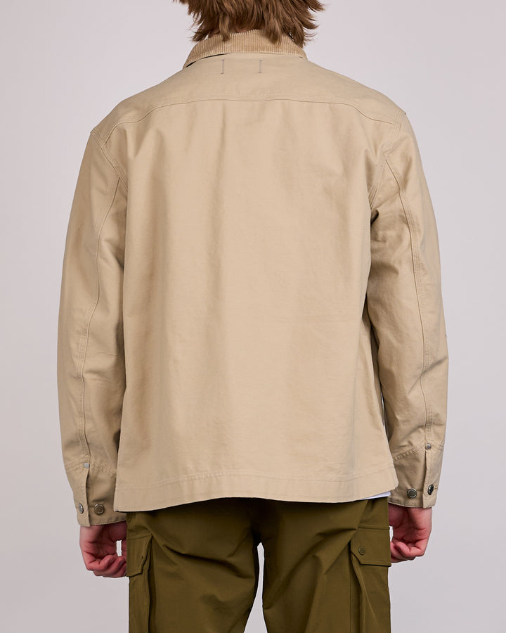 Reigning Champ Cotton Canvas Chore Jacket Sand