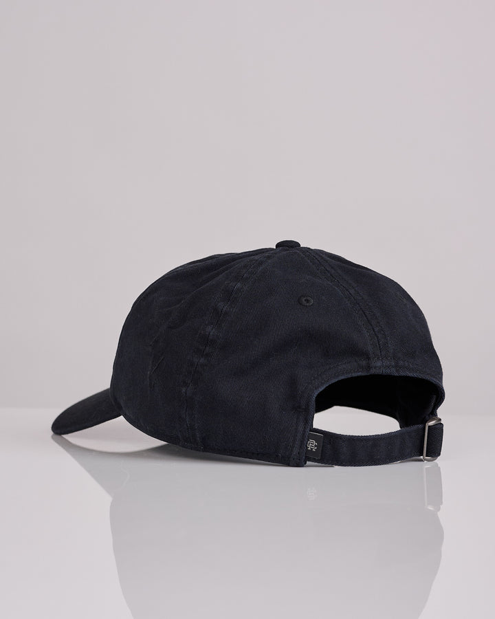 Reigning Champ Cotton Chino Low Pro Cap Washed Black