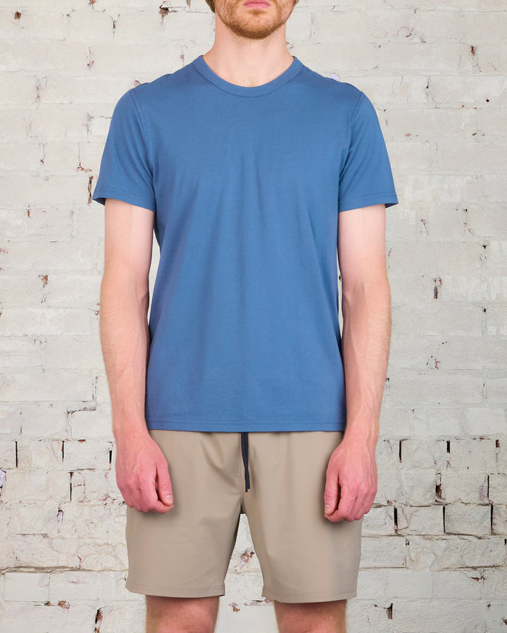 Reigning Champ Cotton Jersey T-Shirt Washed Blue