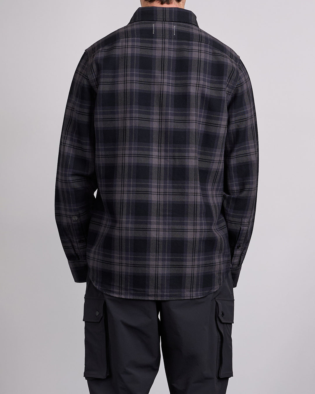Reigning Champ Cotton Plaid Union Standard Button Shirt Carbon