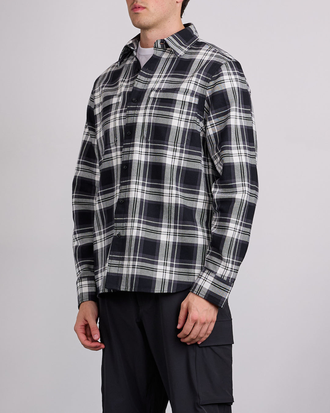 Reigning Champ Cotton Plaid Union Standard Button Shirt White