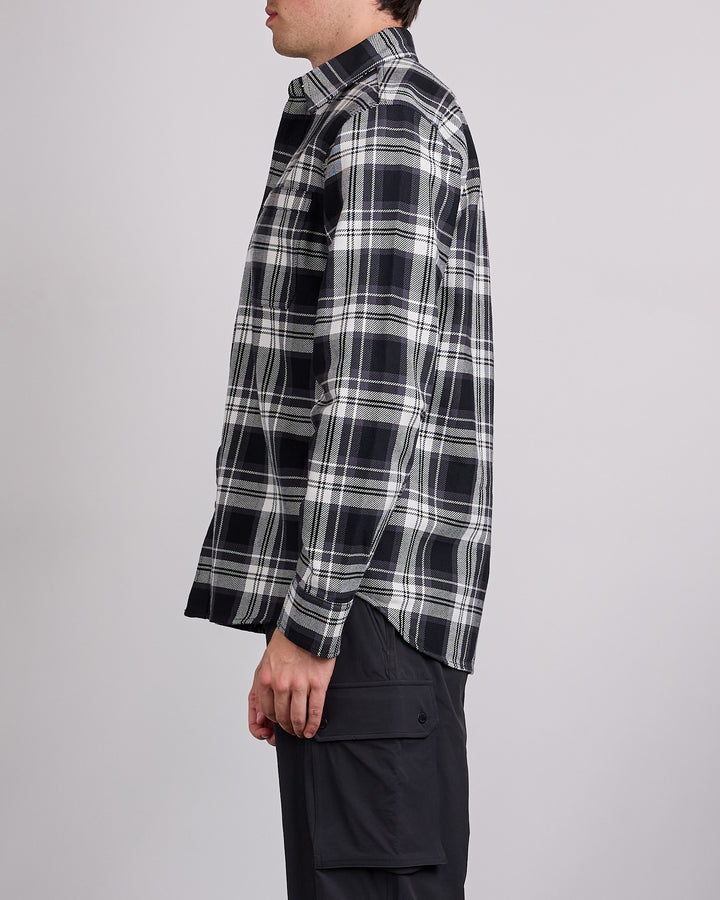 Reigning Champ Cotton Plaid Union Standard Button Shirt White