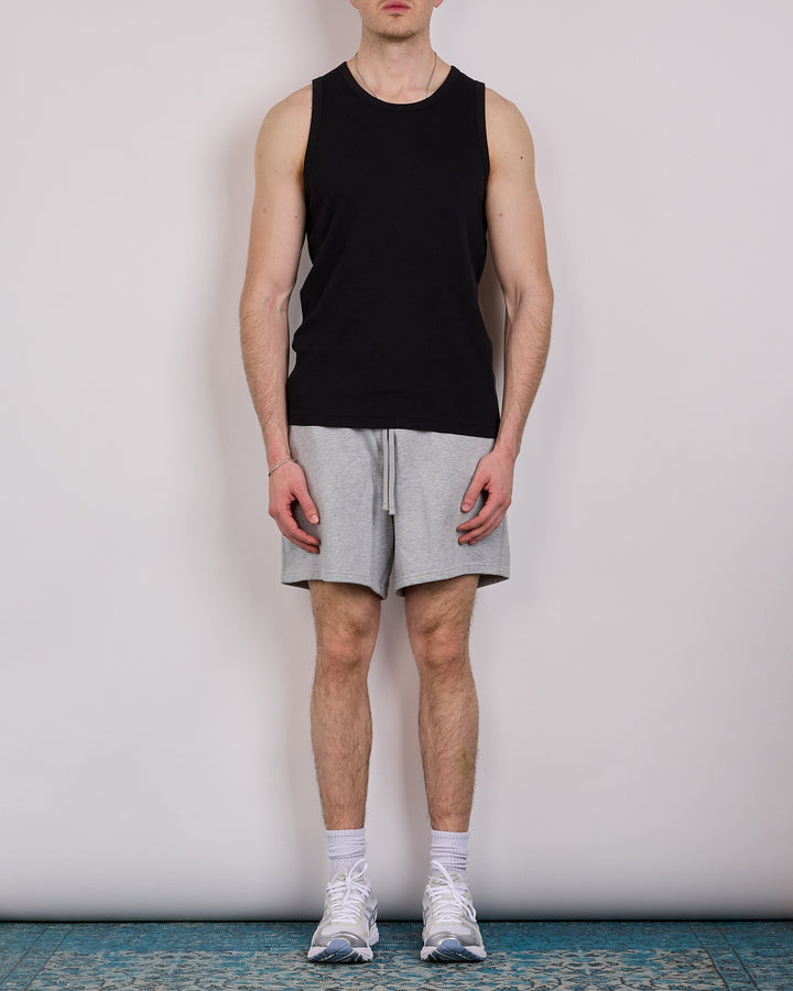 Reigning Champ Cotton Rib Slim Tank Top Black