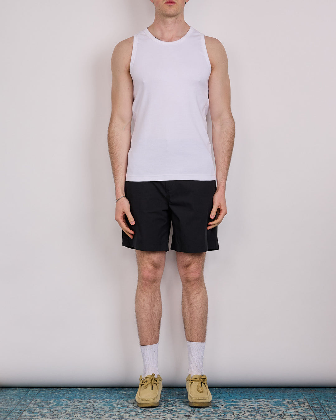 Reigning Champ Cotton Rib Slim Tank Top White