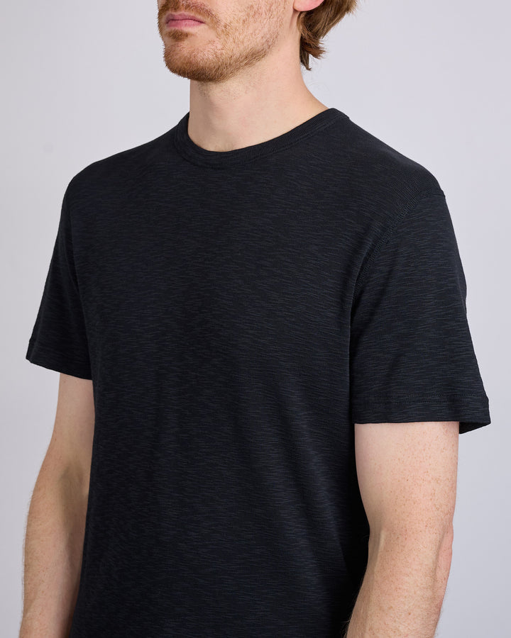 Reigning Champ Knit 1x1 Slub T-Shirt  Black