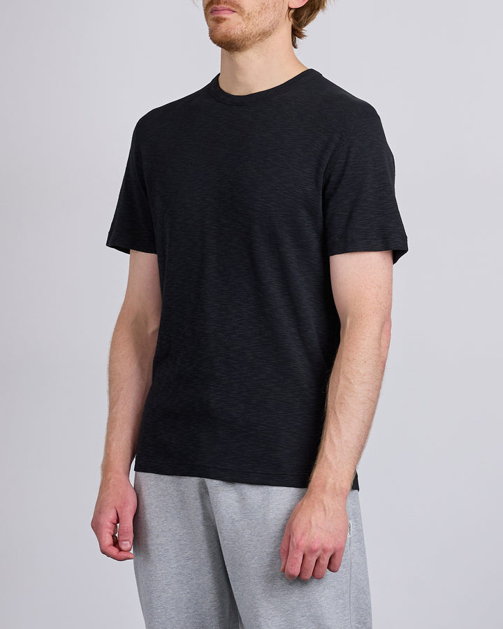 Reigning Champ Knit 1x1 Slub T-Shirt  Black