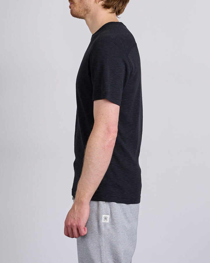 Reigning Champ Knit 1x1 Slub T-Shirt  Black