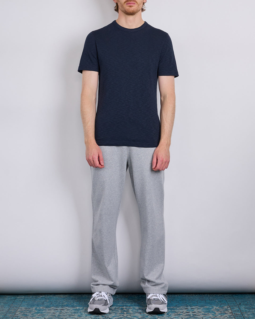 Reigning Champ Knit 1x1 Slub T-Shirt  Navy