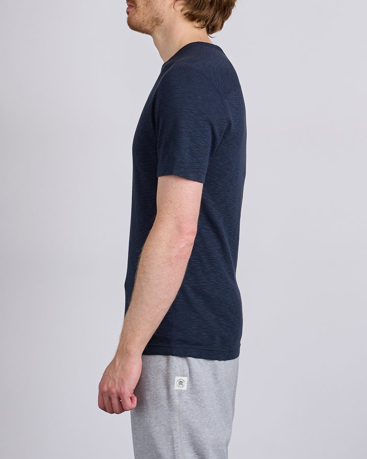 Reigning Champ Knit 1x1 Slub T-Shirt  Navy
