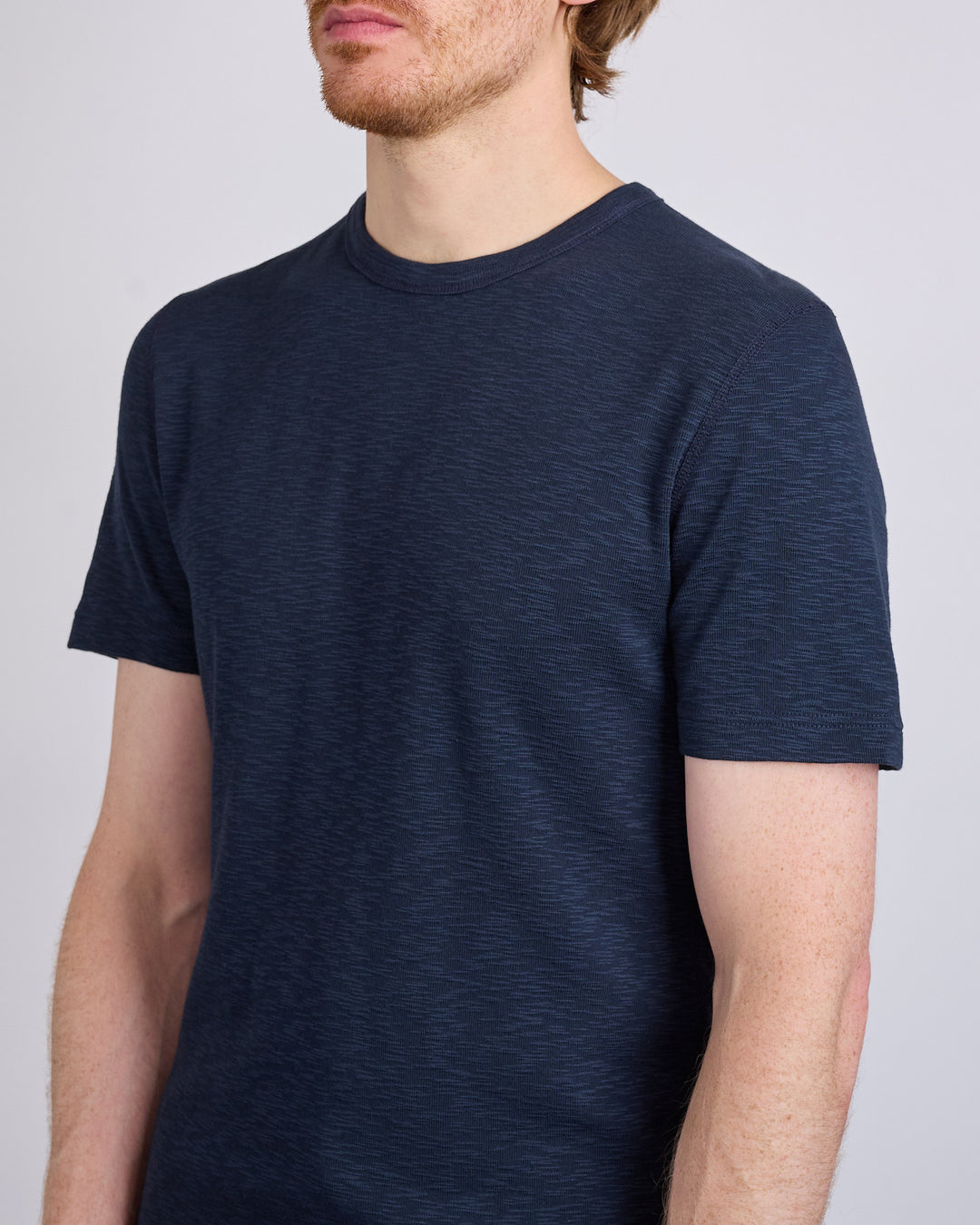 Reigning Champ Knit 1x1 Slub T-Shirt  Navy