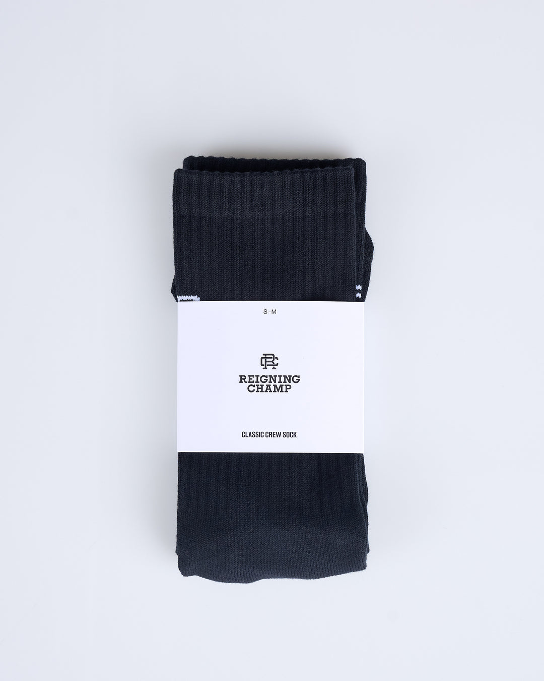 Reigning Champ Knit Classic Crew Sock Black/White