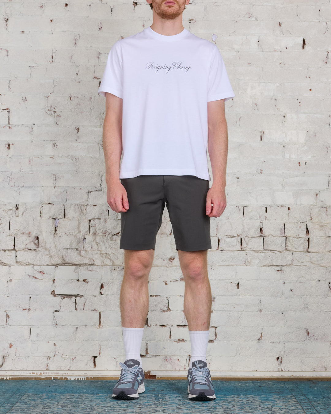 Reigning Champ Knit Coach's Short Carbon