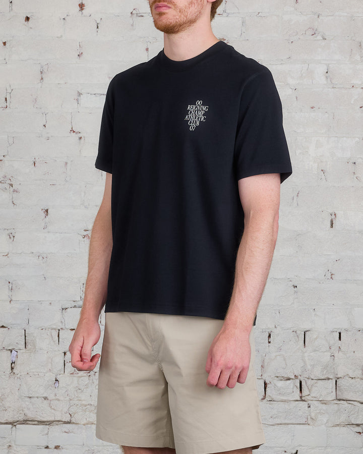 Reigning Champ Knit Midweight Arena T-Shirt Black-White