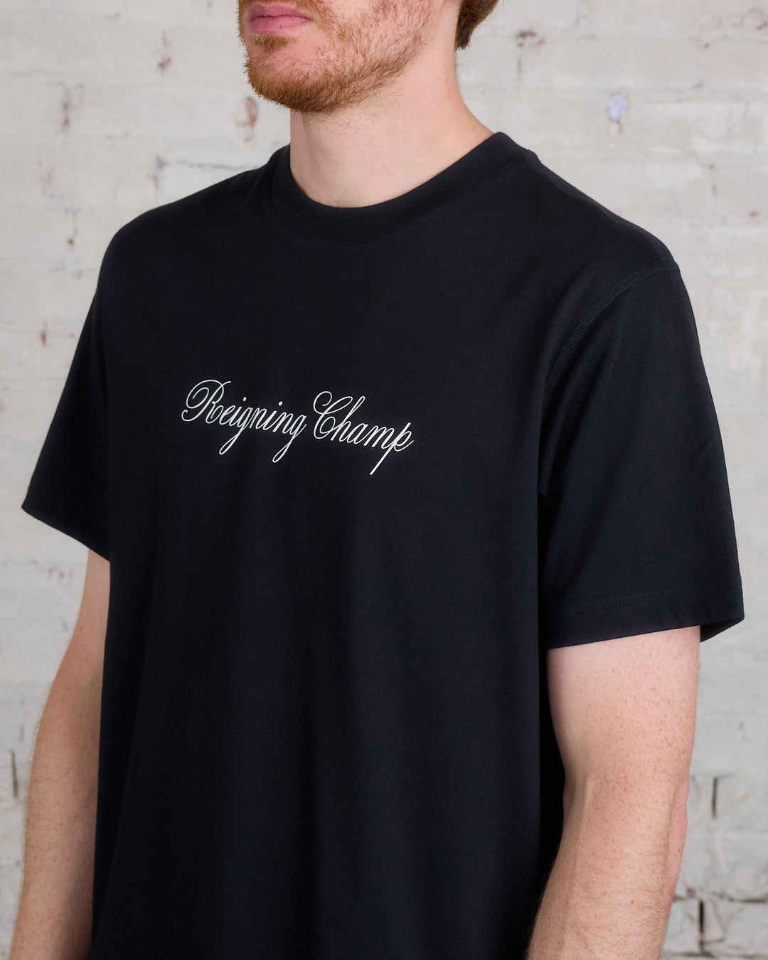 Reigning Champ Knit RCAC T-Shirt Black