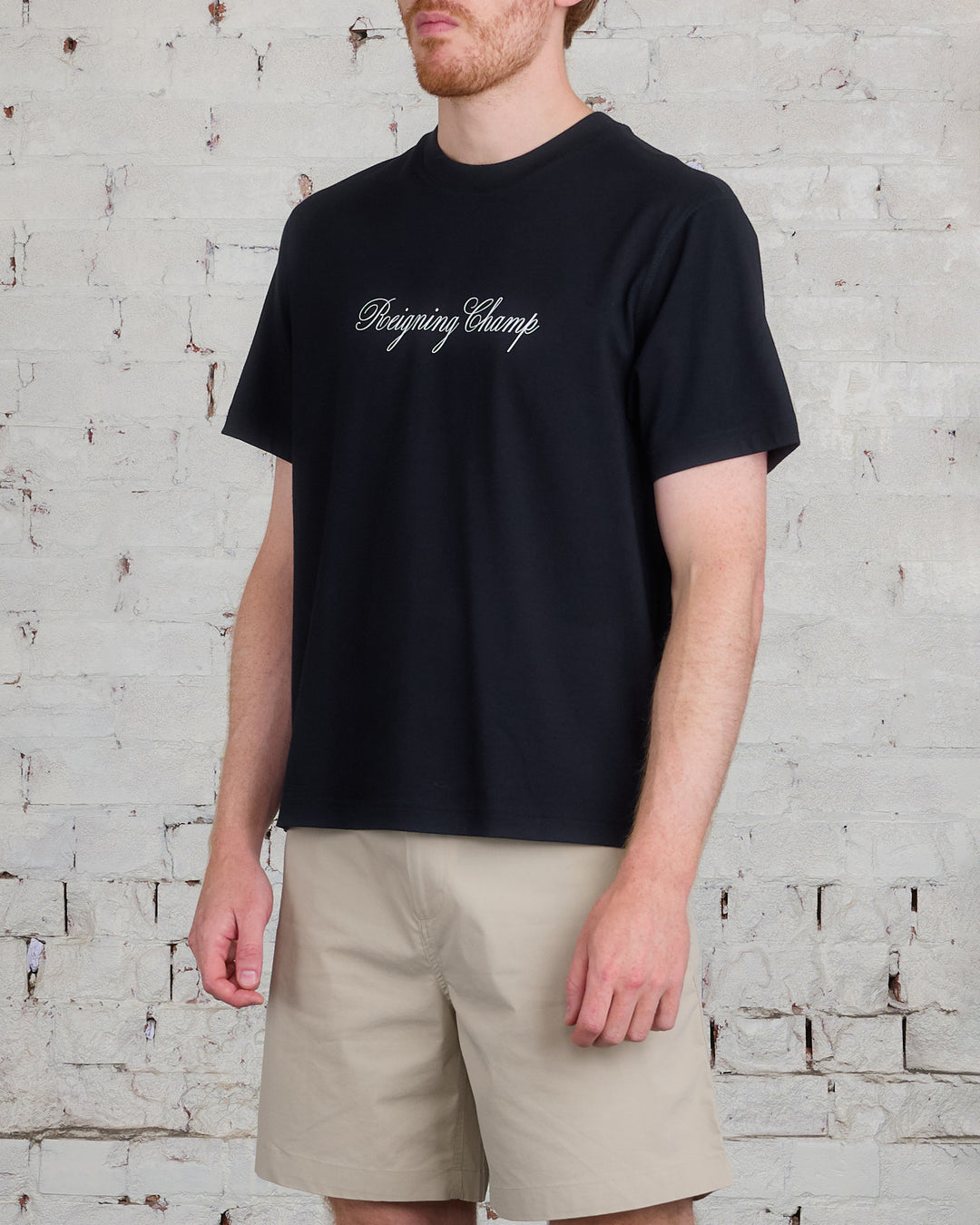 Reigning Champ Knit RCAC T-Shirt Black