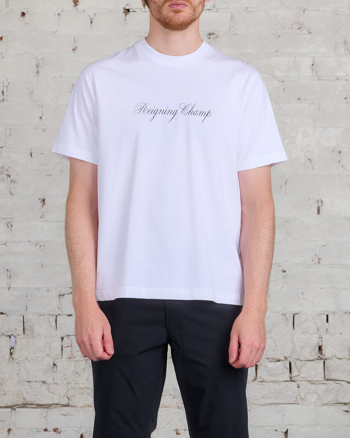 Reigning Champ Knit RCAC T-Shirt White