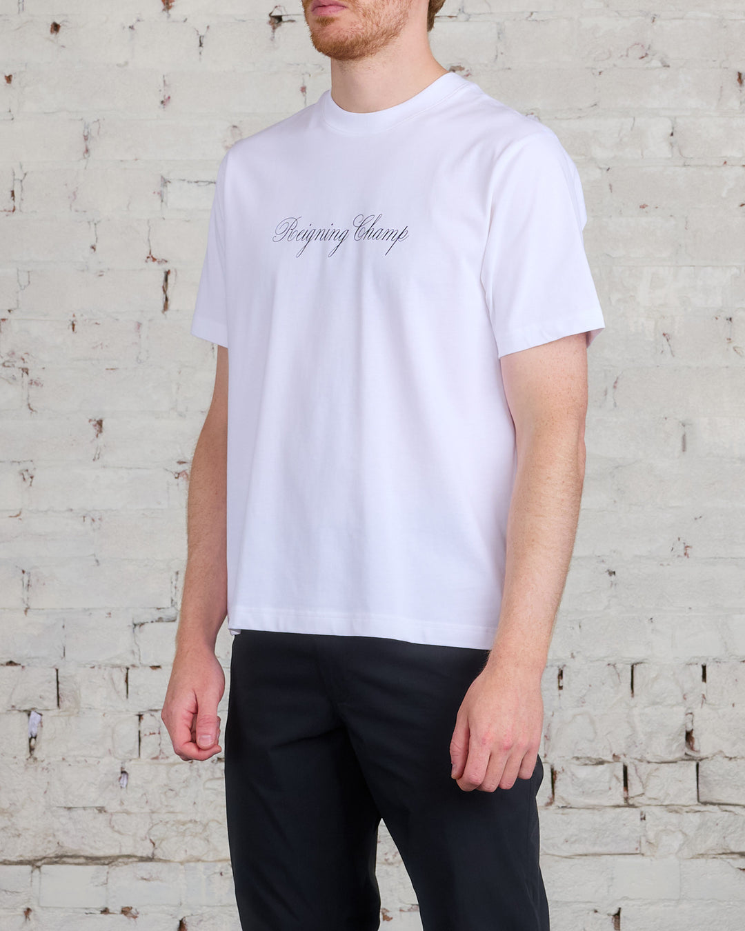 Reigning Champ Knit RCAC T-Shirt White