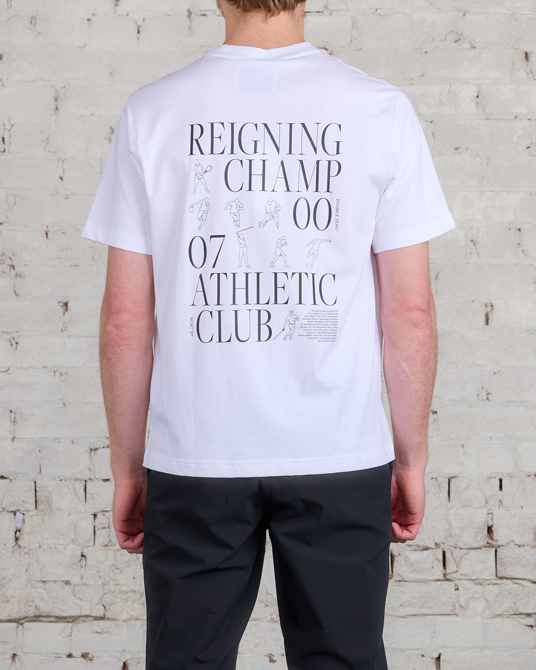 Reigning Champ Knit RCAC T-Shirt White