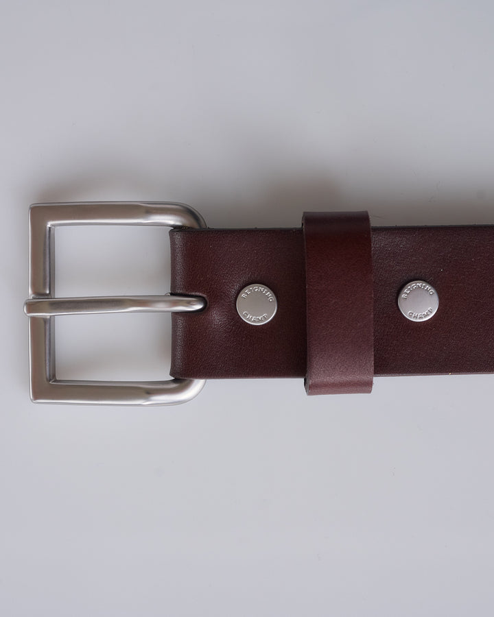 Reigning Champ Leather Belt Brown