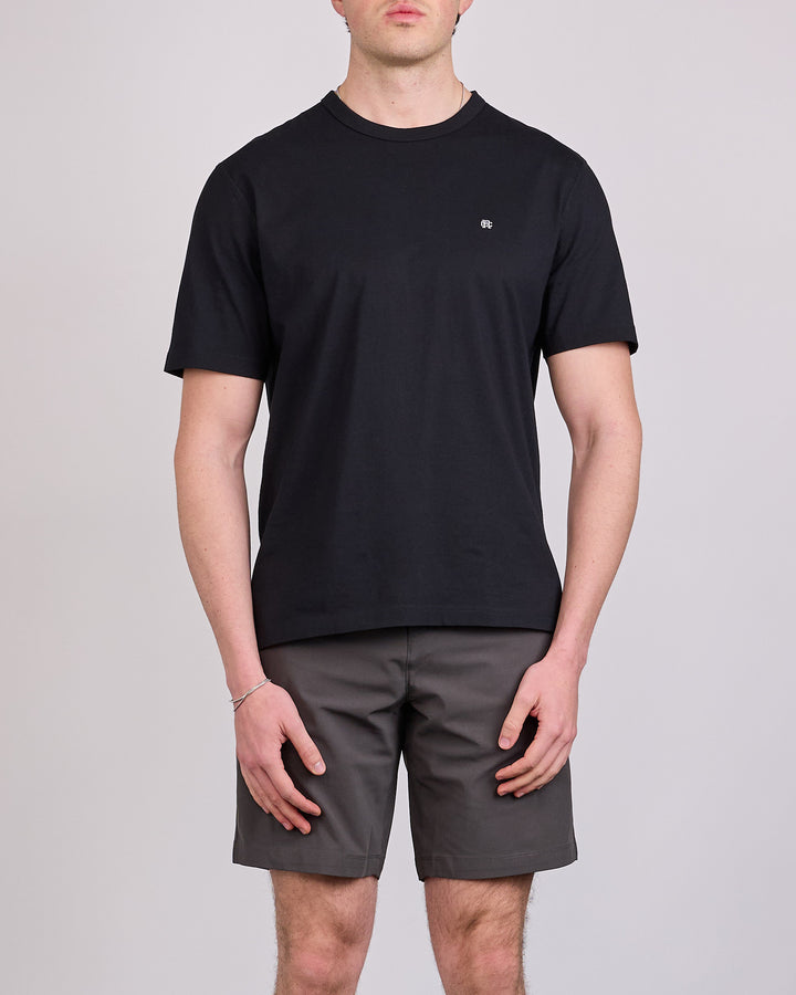 Reigning Champ Lightweight Jersey Monogram T-Shirt Black