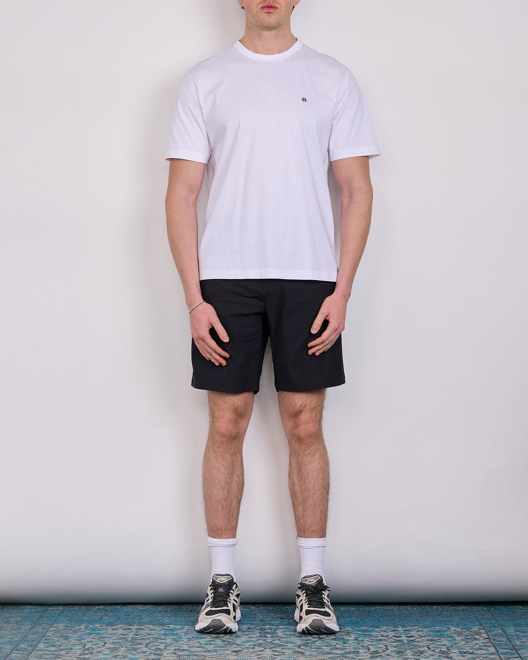 Reigning Champ Lightweight Jersey Monogram T-Shirt White