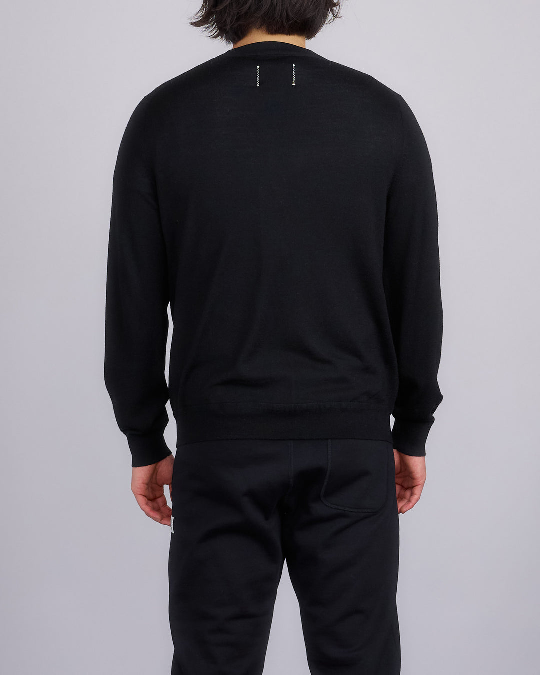 Reigning Champ Lightweight Merino Harry Cardigan Black