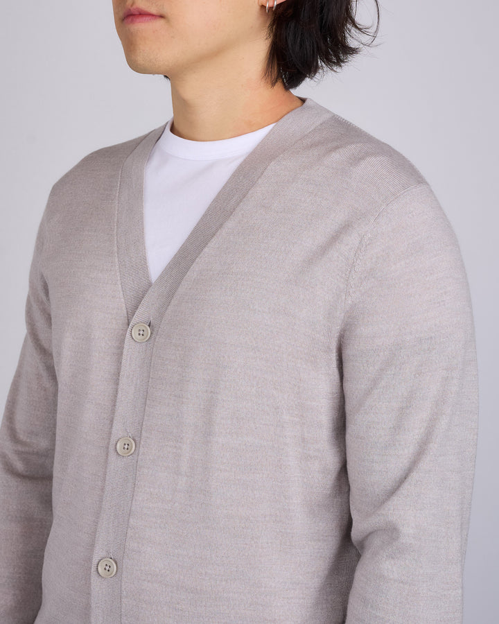 Reigning Champ Lightweight Merino Harry Cardigan Dove