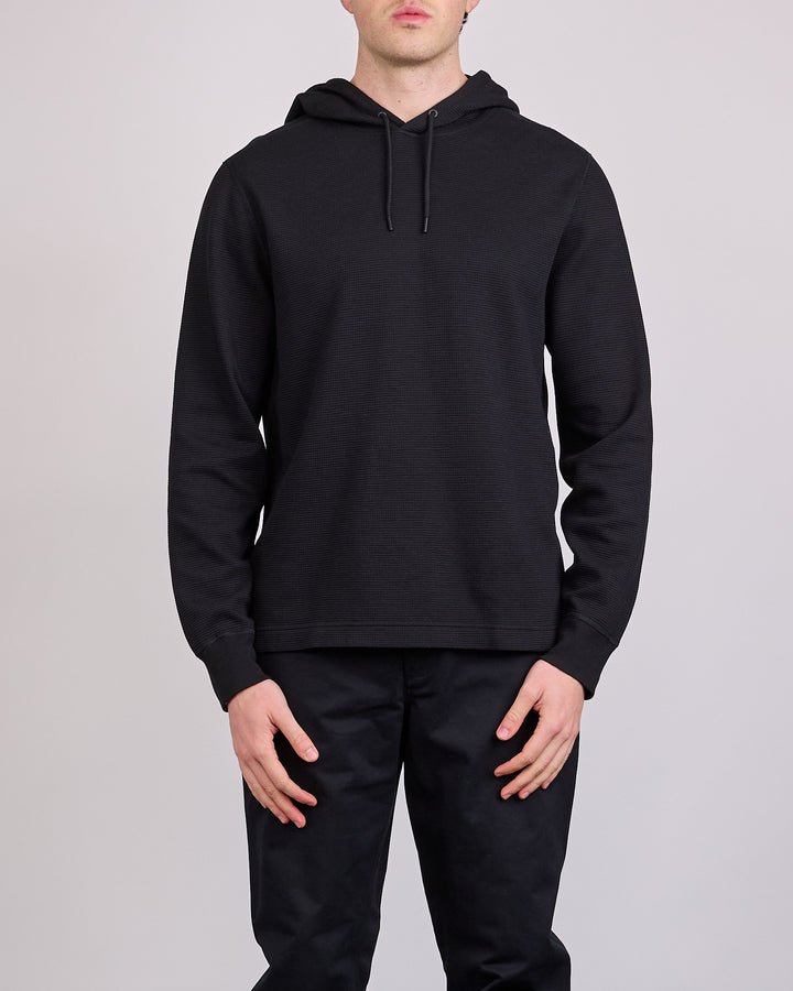 Reigning Champ Lightweight Waffle Standard Hoodie Black