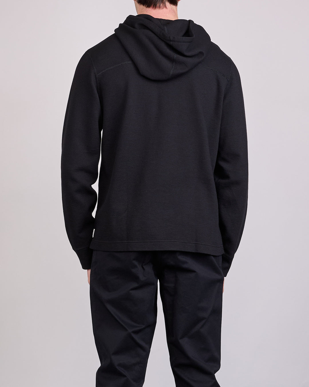 Reigning Champ Lightweight Waffle Standard Hoodie Black